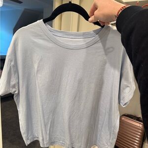 lululemon Soft Blue Short Sleeve Tee